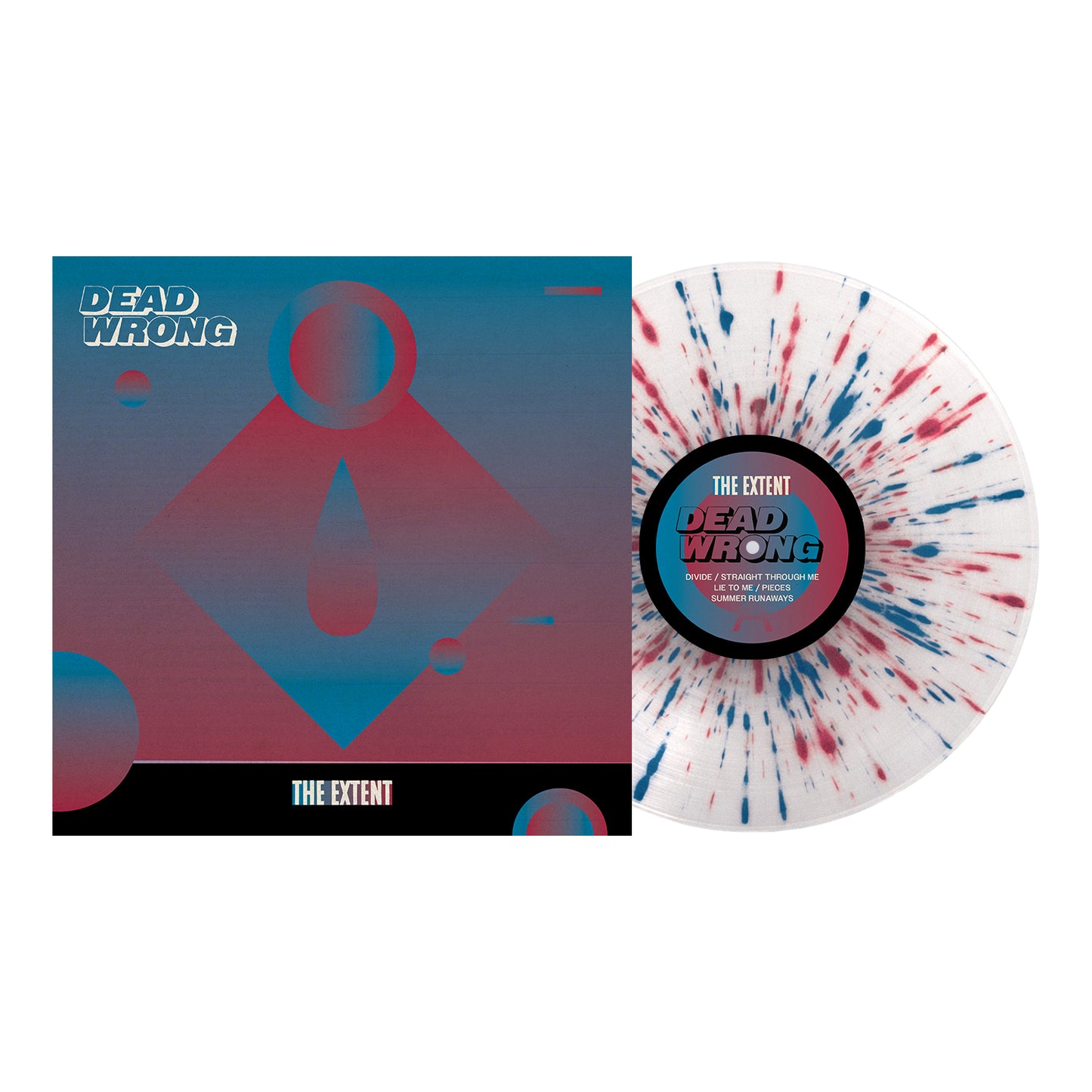 ‌‌‌‌‌(PRE-ORDER) The Extent - Clear with Red and Blue Splatter LP